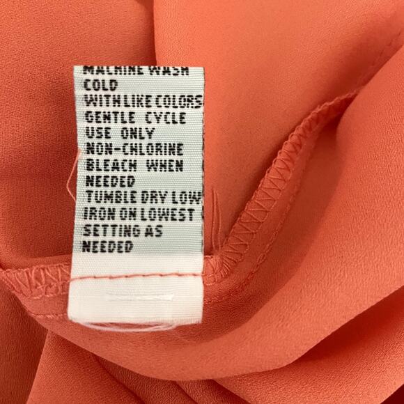 Appraisal Women Top 2X Peach Flowy High Low Hem Fairy‎ Pastel Office Travel - Picture 10 of 12